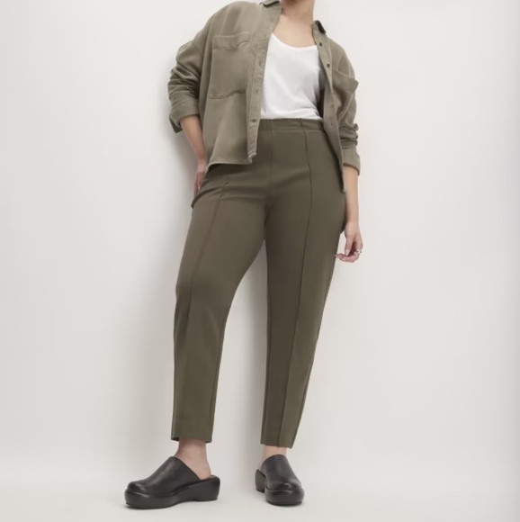 Everlane The Dream pant green sz large WP183 - Picture 2 of 10